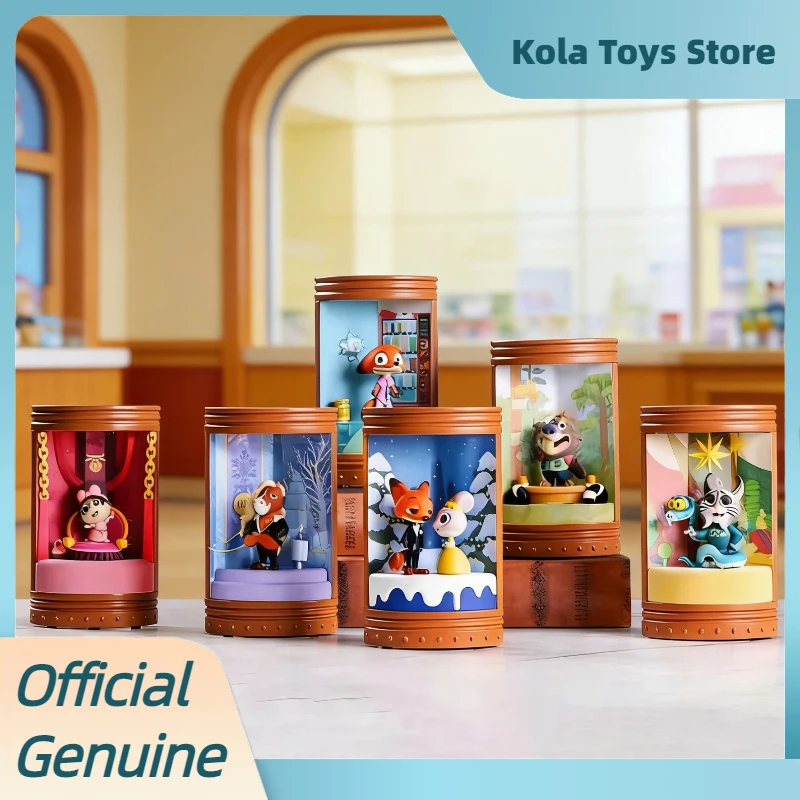 

Genuine Zootopia 2 Tacit Tracking Series Blind Box Assembled Scene Anime Figure Cute Model Desktop Decor Gift For Anime Fans