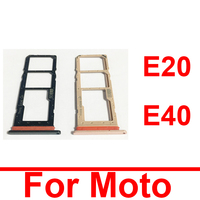 Sim Card Tray Holder For Motorola Moto E20 E40 SIM Card Tray Slot Holder Adapter Socket Repair Parts For Moto E20 E40