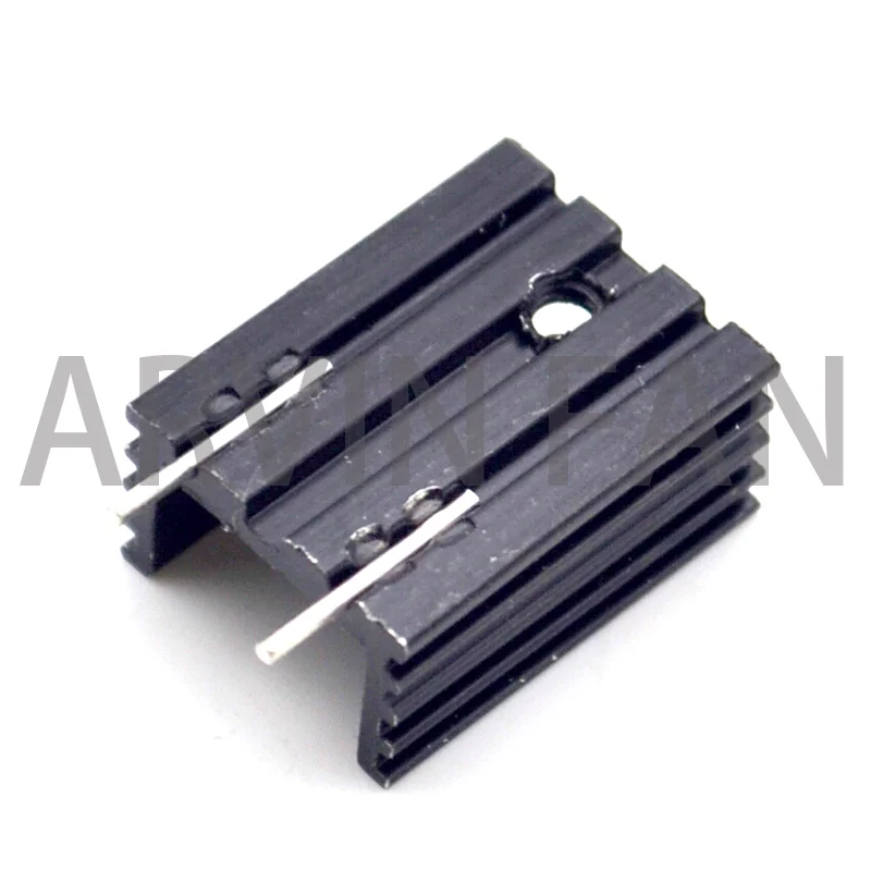 

U-type Package TO-220 Transistor Heat Sink Radiator 20*15*10MM Black Double Needle