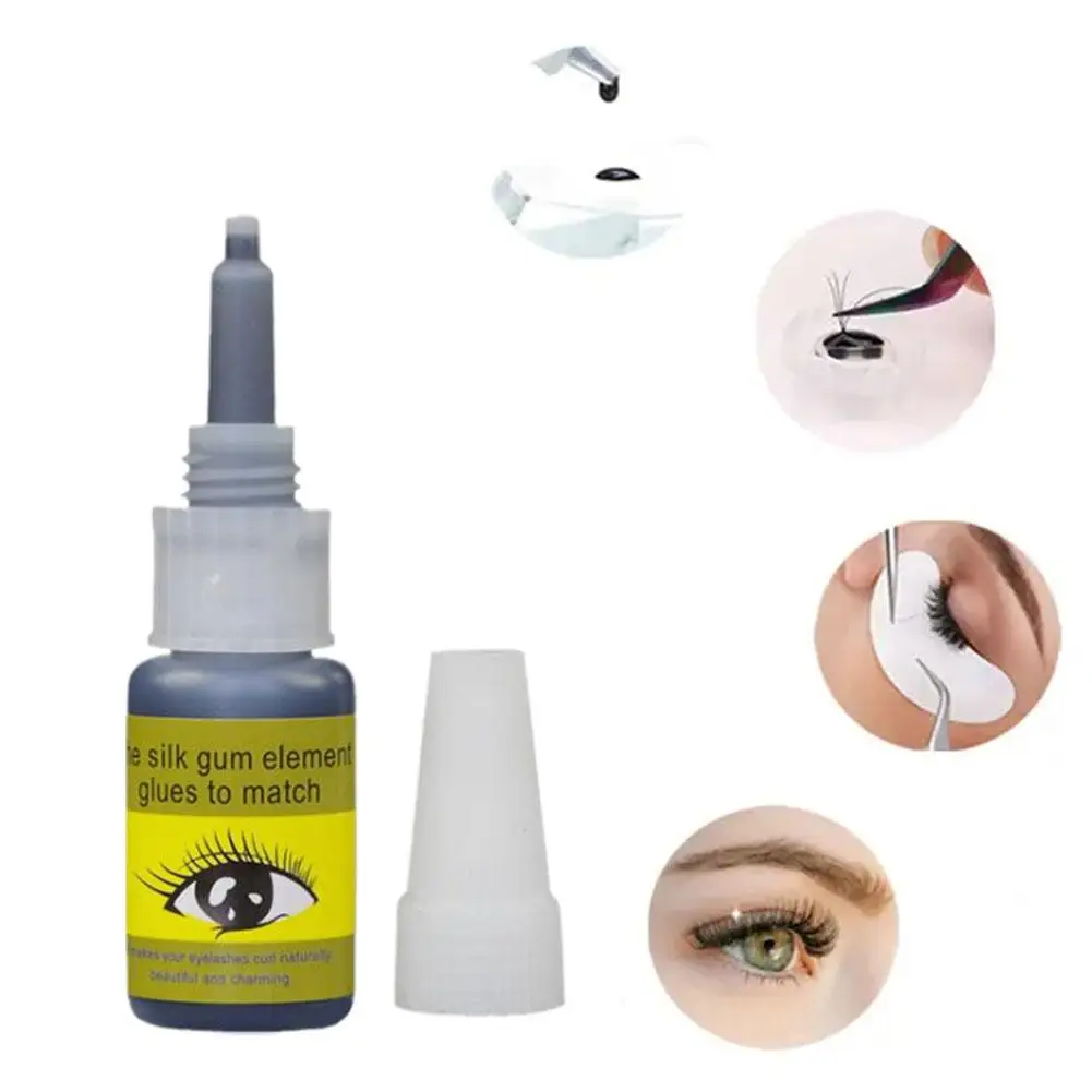 10Ml Zwarte Wimper Verlenging Lijm Waterdichte Sneldrogende Stevige Lijm Voor Semi-Permanente Diy Enten Wimper Extensie Glu R8q6