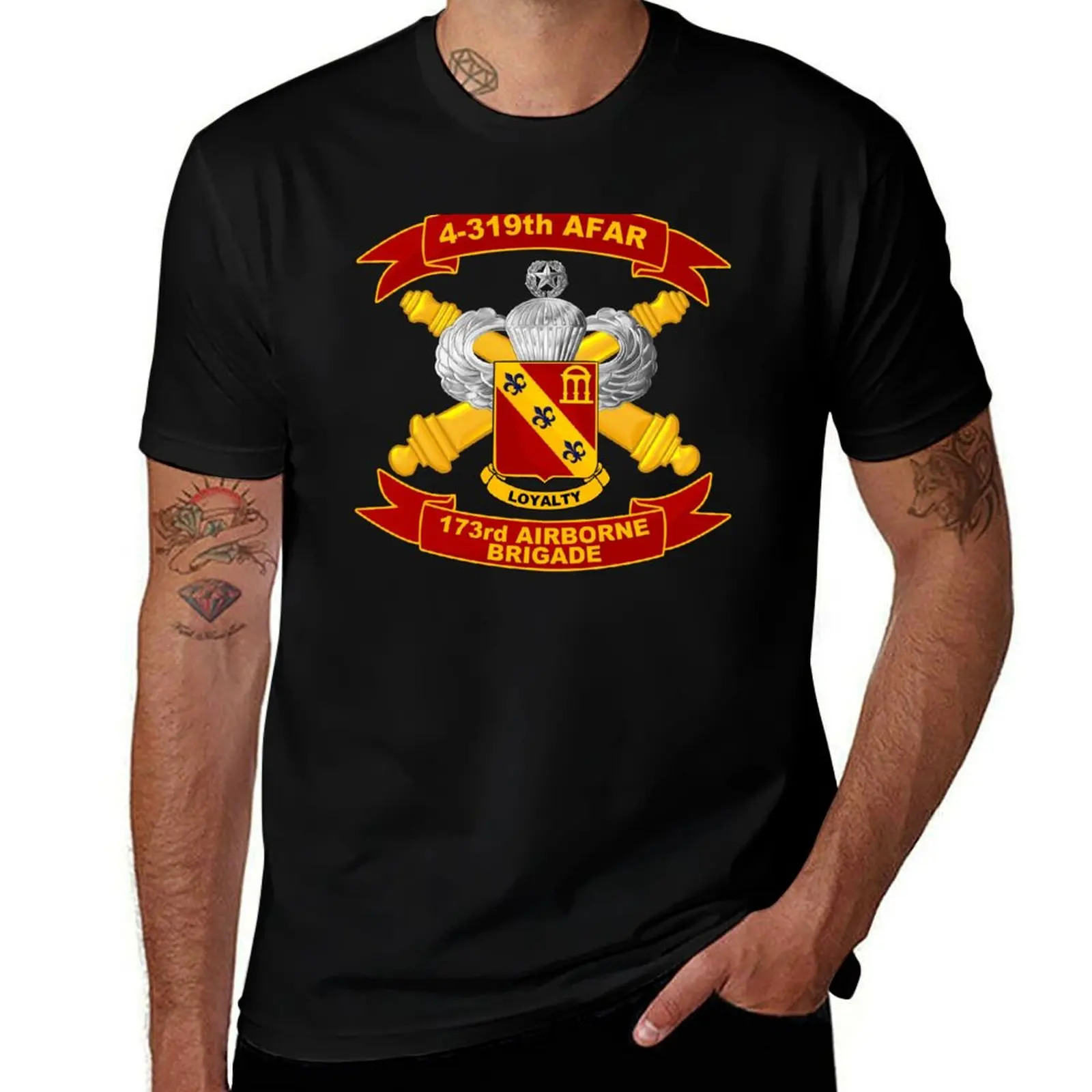 

173rd Airborne - 4-319th T-Shirt t shirt men 100% cotton luxury brand t shirt man plain t shirt man designer T-Shirt