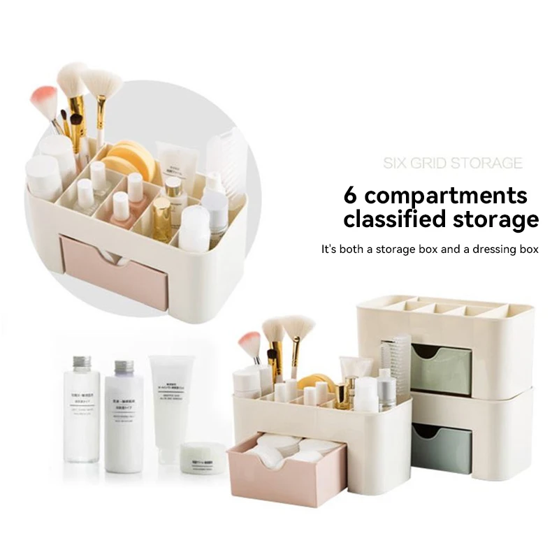 Multi-functional Storage Box For Jewellery Box Cosmetic Storage Box Nail Box Cotton Buds Book Accessories Office Tools Box