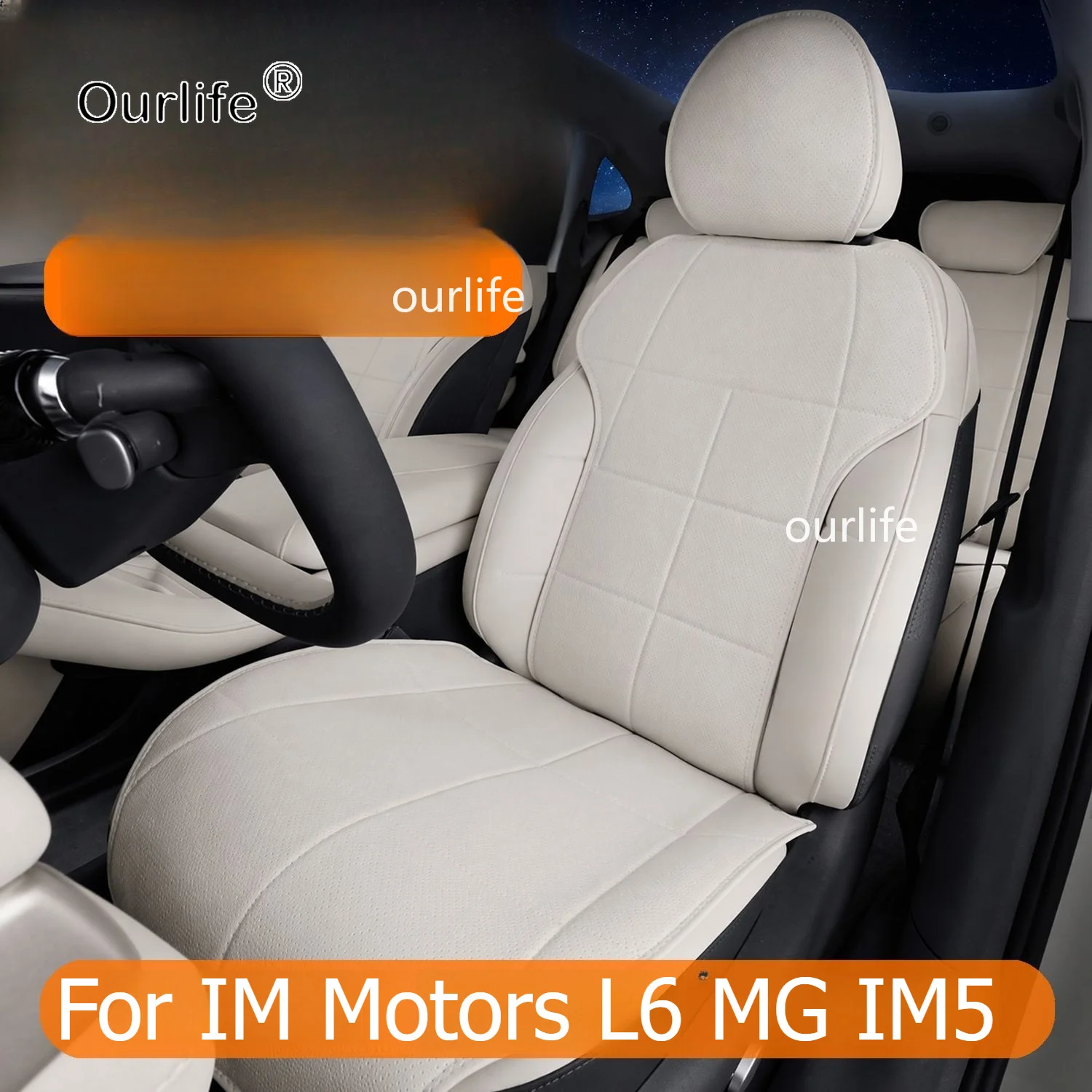 Car Seat Cover Specific Customize for IM Motors MG IM5 L6 2026 2025 Half pack with Front and Rear Full Set Leather PU Leather
