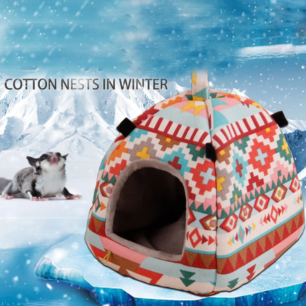 

Pet Warm Insulated Nest For Hamster Hedgehog Squirrel Mice Rats Small Animals Soft Bed High Density Sponge Mini