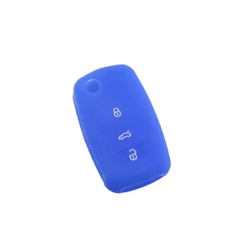 矽膠汽車鑰匙套適用於福斯 Polo Passat B5 Golf 4 5 6 Tiguan Golf Crossfox Plus EOS Scirocco Beetle Interior Acc。 8 最佳銷售 福斯高爾夫Plus配件 - №8