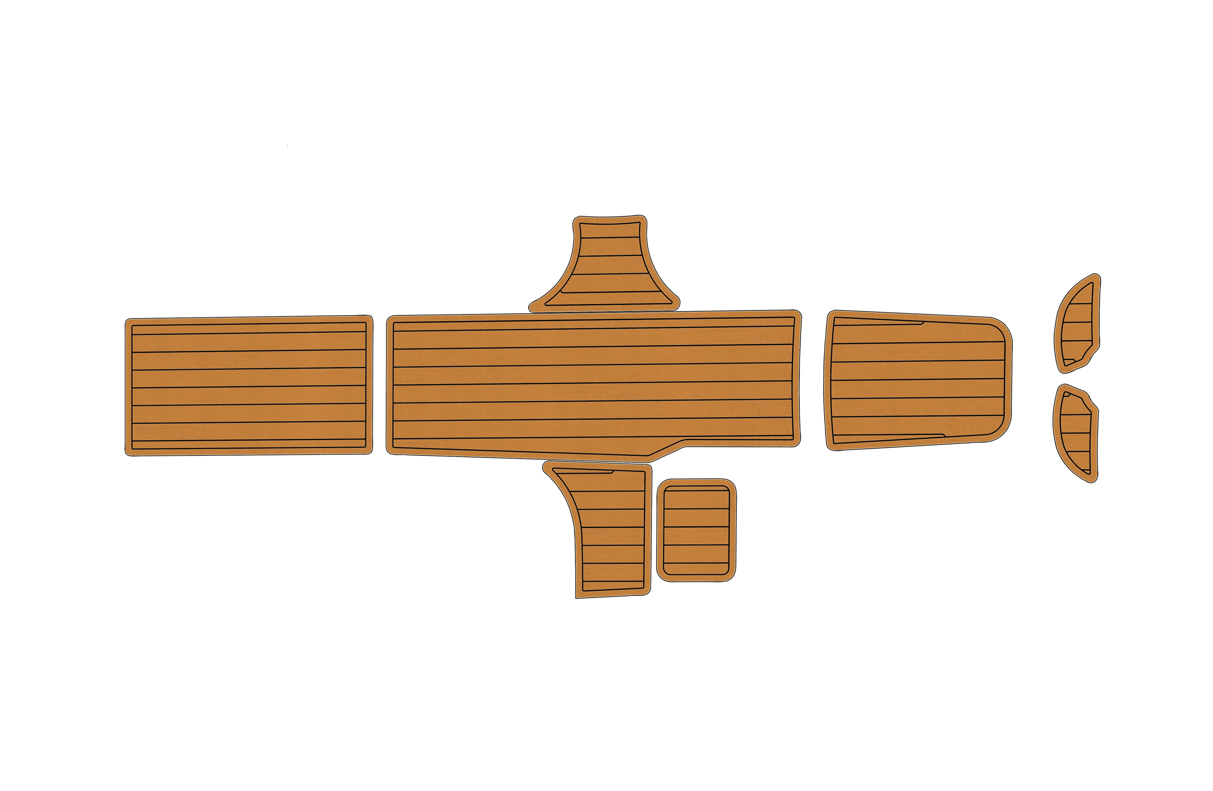 

2015-2017 Bayliner Element XL 1/4" 6mm EVA foam Non-Slip PVC Teak Decking marine Mat seadek gatorstep carpet Marine Floor