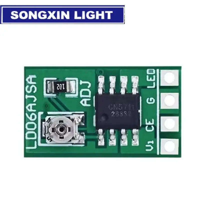 SAMIROB 30-1500MA Adjustable Constant Current LED Driver DC 3.3V 3.7V 4.2V 5V PWM Control Board Buck Power module