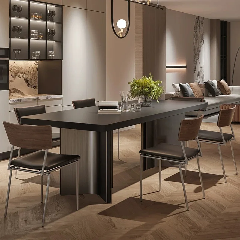 

Luxury Nordic Modern Restaurant Table Aesthetics High Quality Luxury Aesthetics Dining Table Trendy Muebles Trendy Furniture