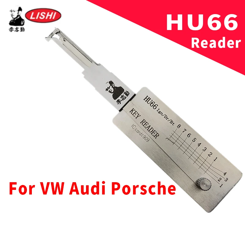 Original HU66 Read Lishi 2-in-1 Decoder For VW Audi Porsche Skoda Locksmiths tool Car Open Tool