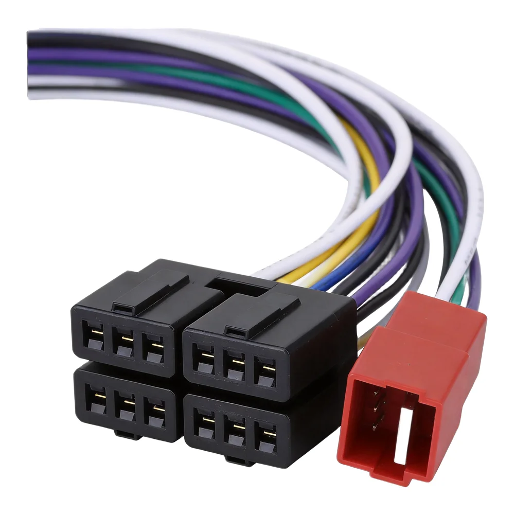 20pin Car Stereo Cable 20pin Cable Din Connector High Universality Fitment Wear-resistant Anti-corrosion For Most Car Radios