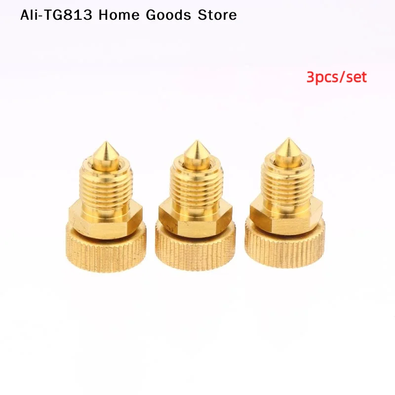 

[TG813]3Pcs High Pressure Air Bleed Screw Copper Safety Bleeder Valve 3-Stage Pump Spare Replacement PCP Air Pumps Parts