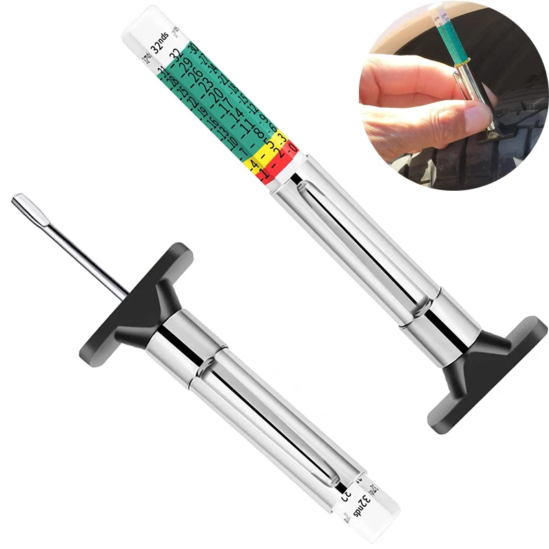 25MM Car Tyre Tire Depth Gauge Meter Digital Measuring Pen Auto Thickness Pattern Ruler Universal Tread Mark Measuring Tool