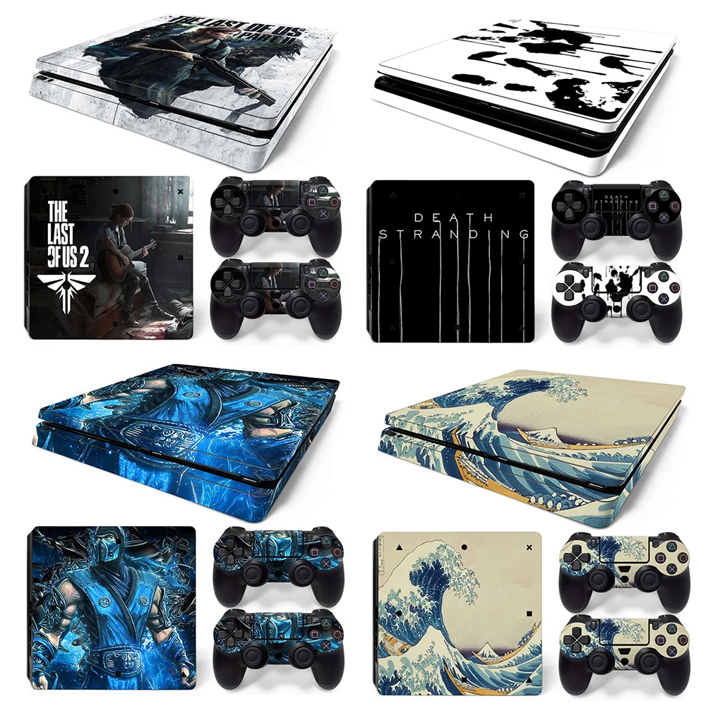 Skin Sticker for PS4 Slim Console Full Vinyl Decal Protective Cover Wrap