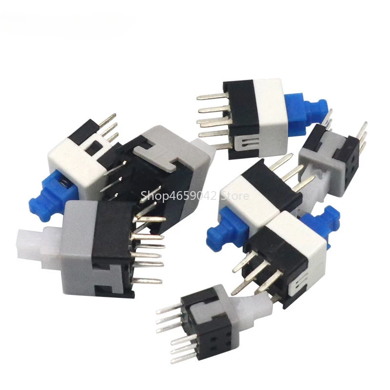 10Pcs Non-Self-Locking Switch / Self-Locking Switch 5.8*5.8 7*7 8*8 8.5X8.5MM Key Switch Cap Switch