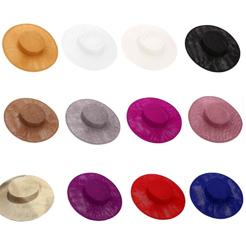 Plain Color Trend Fascinator Hat Base for Women French Fascinators Banquets Top Hat for Banquets Versatility Hat Base