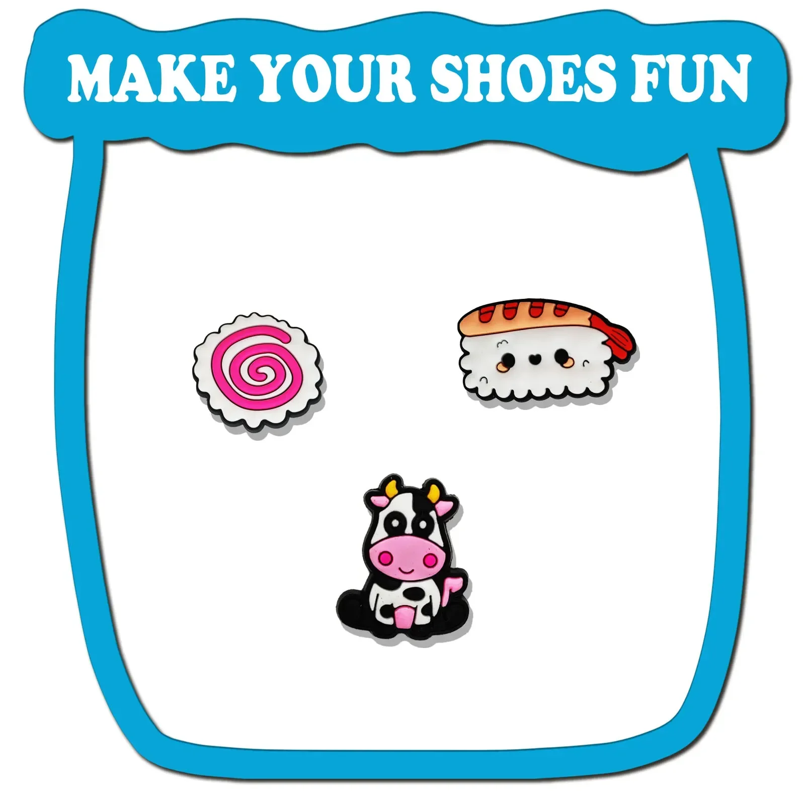 Shoe Charms For Slides Sandals, 10-200Pcs PVC Shoe Decorations Accessories For Christmas Birthday Gift Party Favor image 5