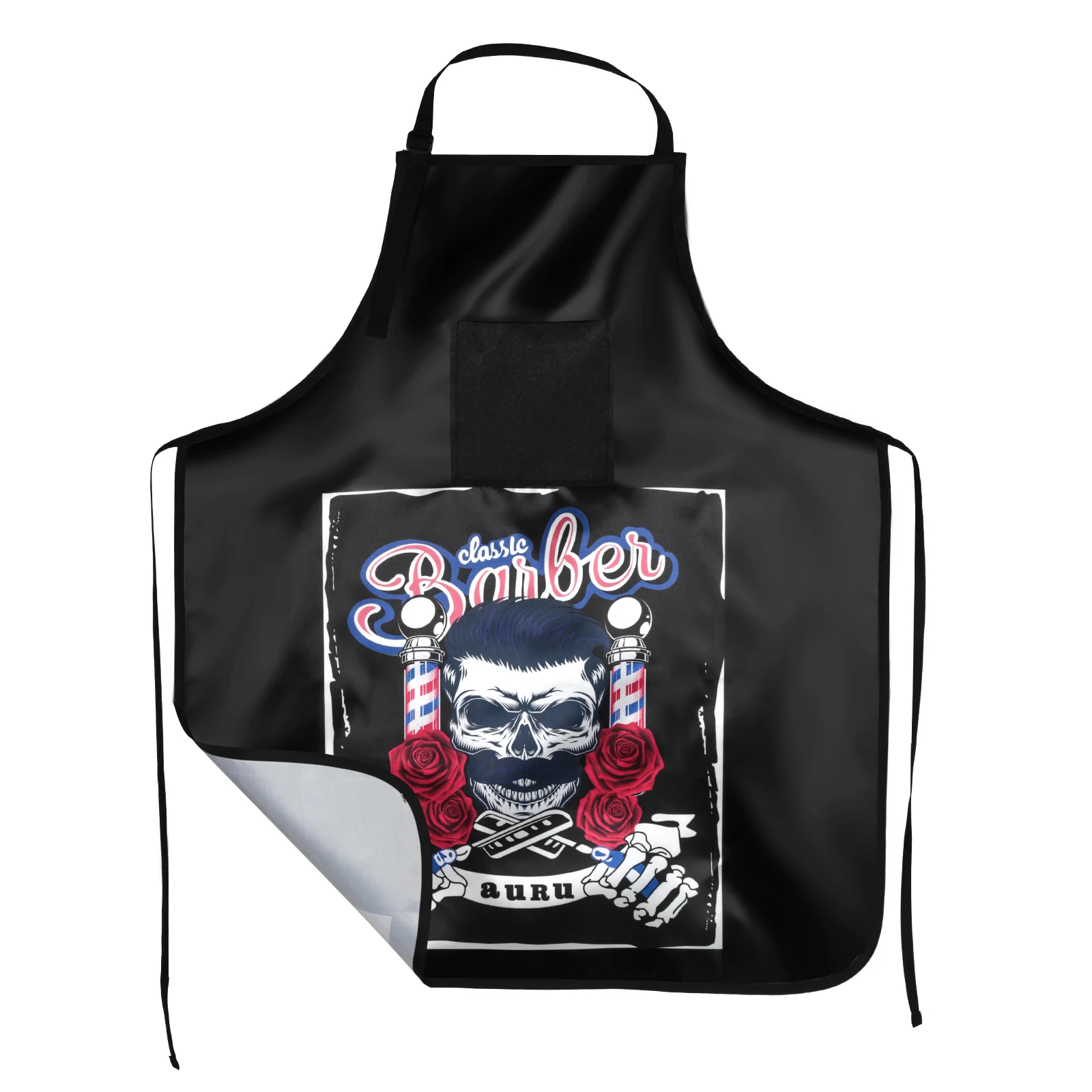 

Парикмахерская шаль с перекрестной спинкой и карманом для взрослых, парикмахерский рабочий фартук, униформа, парикмахерский красочный шарф, шаль, тканевый аксессуар для салона