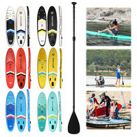 Inflatable Sup Board with Pump Standing Surfing Board PVC Racing Paddle Board for Outdoor Water Sports