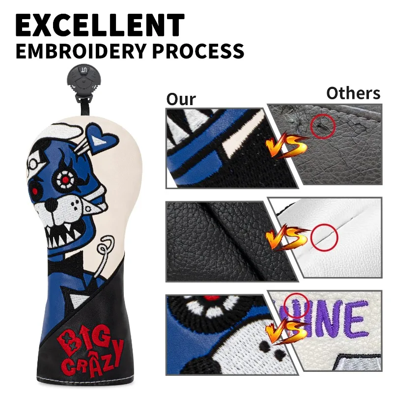 ปลอกคลุมกอล์ฟที่น่าสนใจ อุปกรณ์เสริมสำหรับกอล์ฟ วัสดุป้องกันฝุ่นและทนทาน ให้การปกป้องที่ดีที่สุด