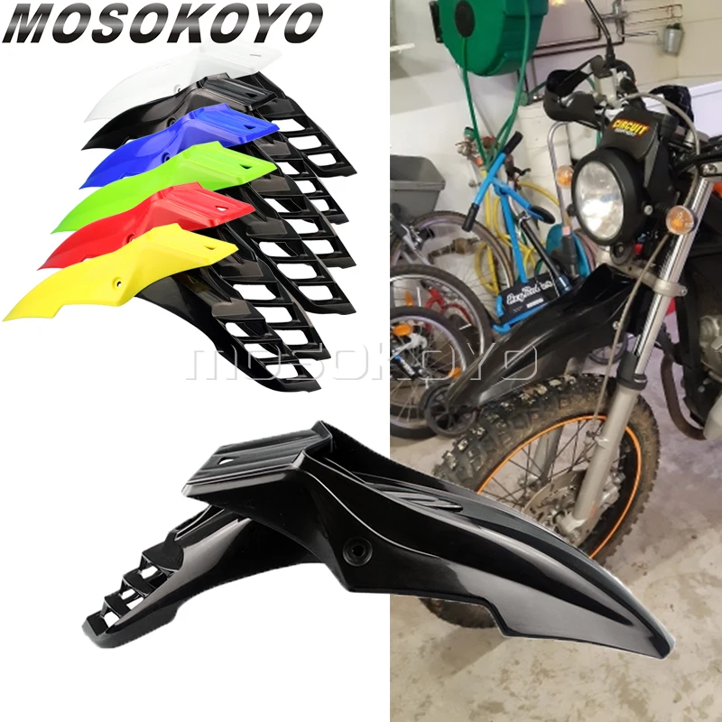 For Kawasaki KLX KXF KX-F KX250F KX450F KLX230 KLX140 KX65 Yamaha Enduro Front Fender Supermoto Mudguard Frame Mud Guard Cover