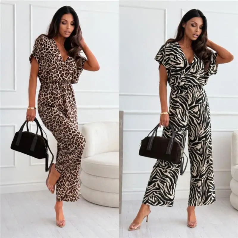 

Сексуальный цельный костюм с высокой талией и принтом зебры, длинные брюки для женщин, европейский костюм из тонкой ткани с принтом, внутренняя одежда, зима 206