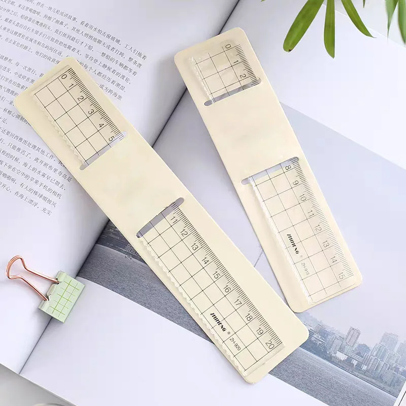15/18/20cm Straight Ruler Transparent Plastic Ruler Set Drawing Tool Desk Accessories Students Stationery School Office Supplies