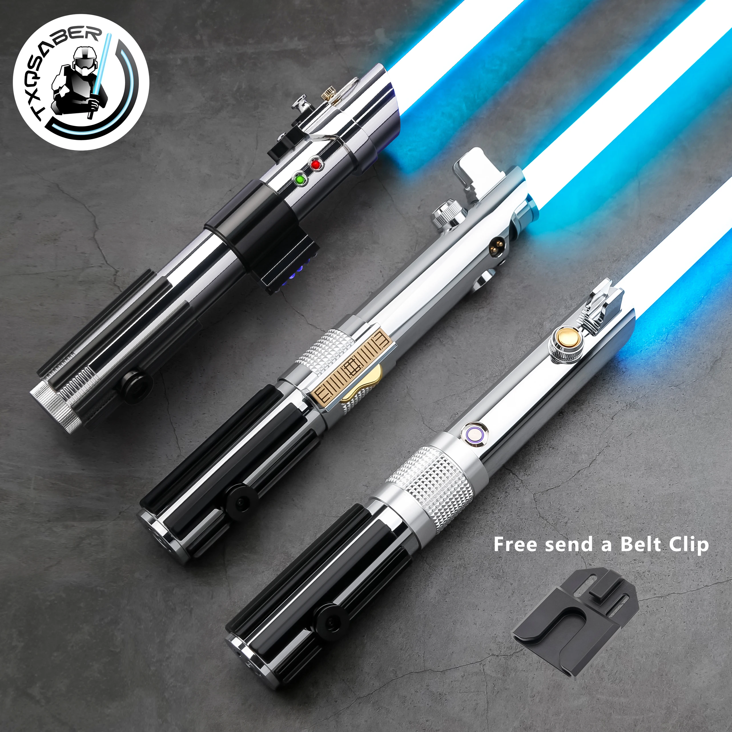 TXQSABER réplica de sable de luz serie Anakin espada ligera mango de Metal columpio suave Blaster FOC espada láser juguetes para adultos para Cosplay