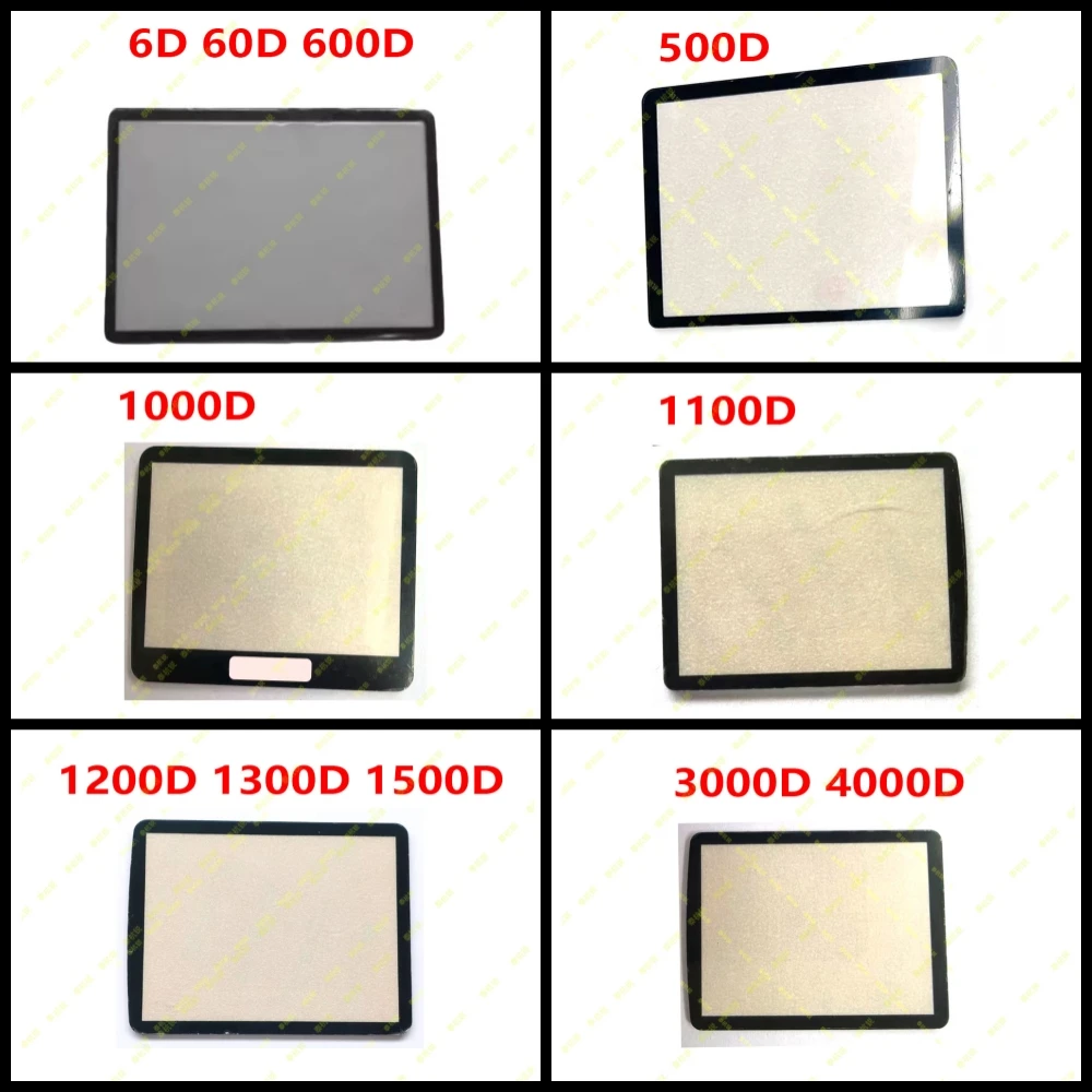 6D 60D 600D 500D 1000D 1100D 1200D 1300D 1500D 3000D 4000D LCD External Screen Protective Outer Window Glass (Acrylic) for Canon