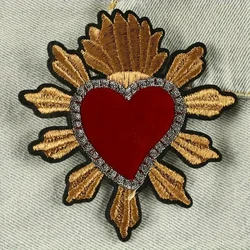 3Pcs Crowns Heart Embroidered Badge for Boys Clothing & Hats Accessories Iron-on Cloth Patch Backpack Repair