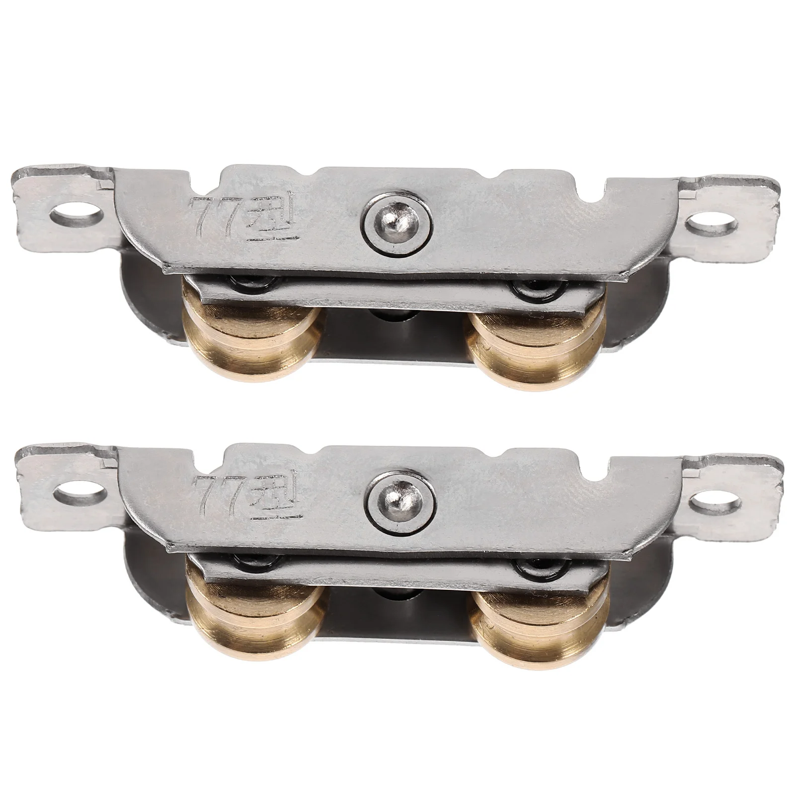 

2Pcs Sliding Door Wheels Replacement Stainless Steel Sliding Pulley Track for Closet Wardrobe Door Hardware