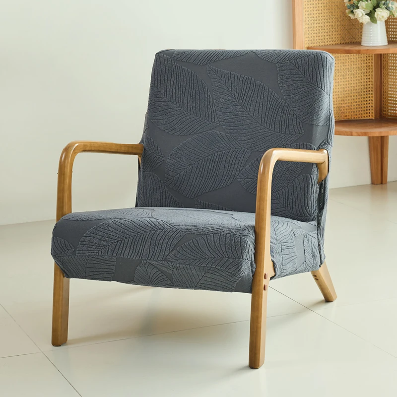 الجاكار غطاء كرسي بذراعين سستة تمتد تمتد كرسي مقعد حالة الخشب غطاء كرسي الغبار المنزل غطاء أريكة واحدة #2