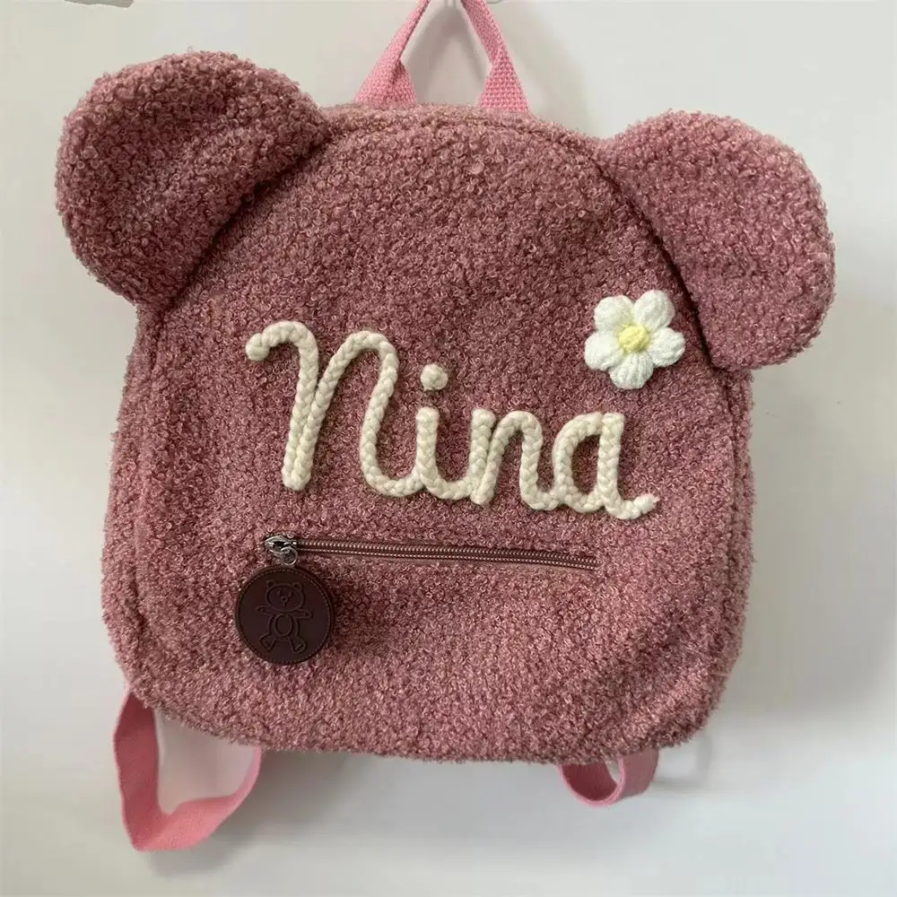 Custom Teddy Bear Backpack Embroidered Name Kids School Backpack Children's Day Party Gifts Birthday Bags with Personalized Name