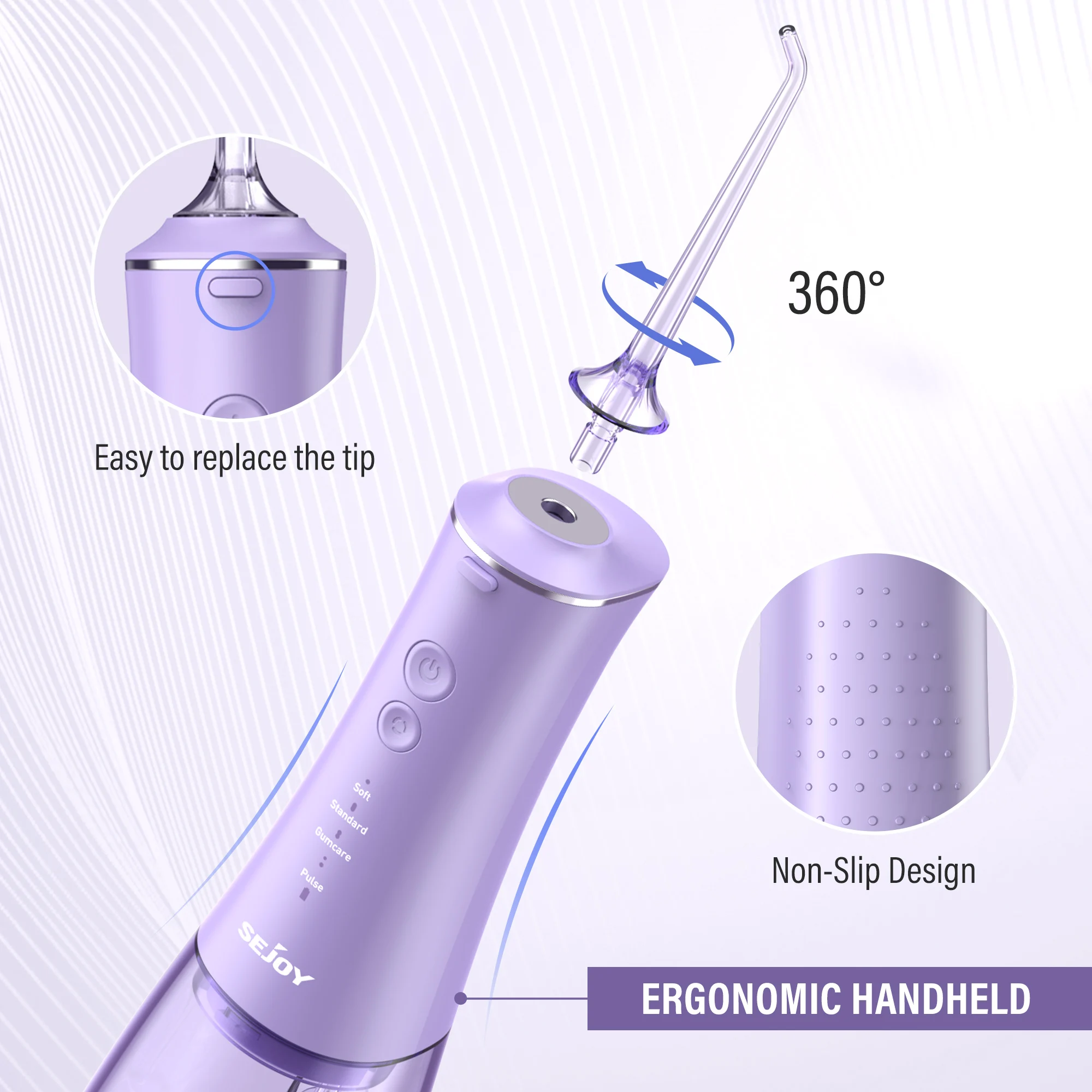 Irrigateur buccal portable, fil dentaire, cure-dents, machine à laver la bouche, aste, étanche IPX7, nettoyeur de dents