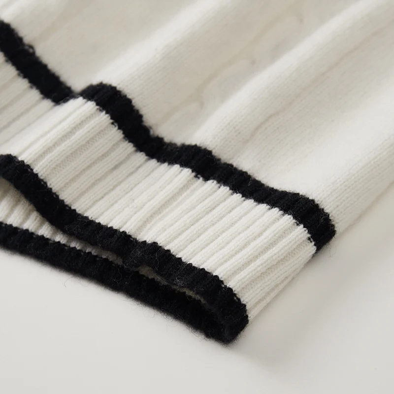 男性 100% メリノウール V ネックカラーブロックストライプベストセーターノースリーブプルオーバーカシミヤ暖かいソフト快適な服トップ