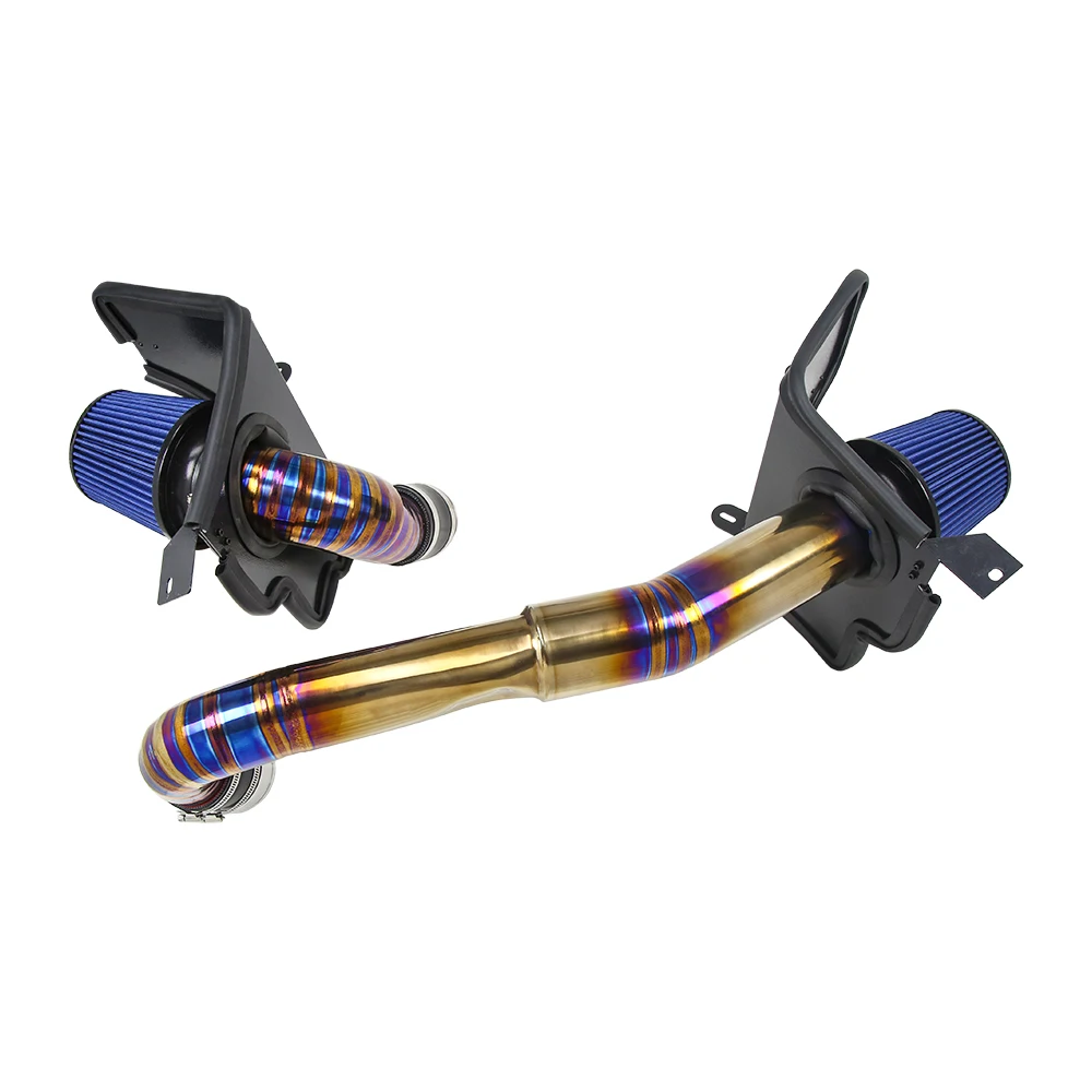 

high quality 2021+ for BMWS G80 G82 M3 M4 S58 Blue Carbon Fiber Air Filter 3.5 Titanium Cold Intake System New for Lexuss