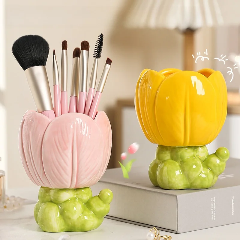 porte-stylo-en-ceramique-motif-fleur-mignon-organisateur-de-papeterie-de-bureau-accessoire-de-bureau-pour-etudiant-support-de-rangement-creatif-pour-enfants-rose-pour-fille
