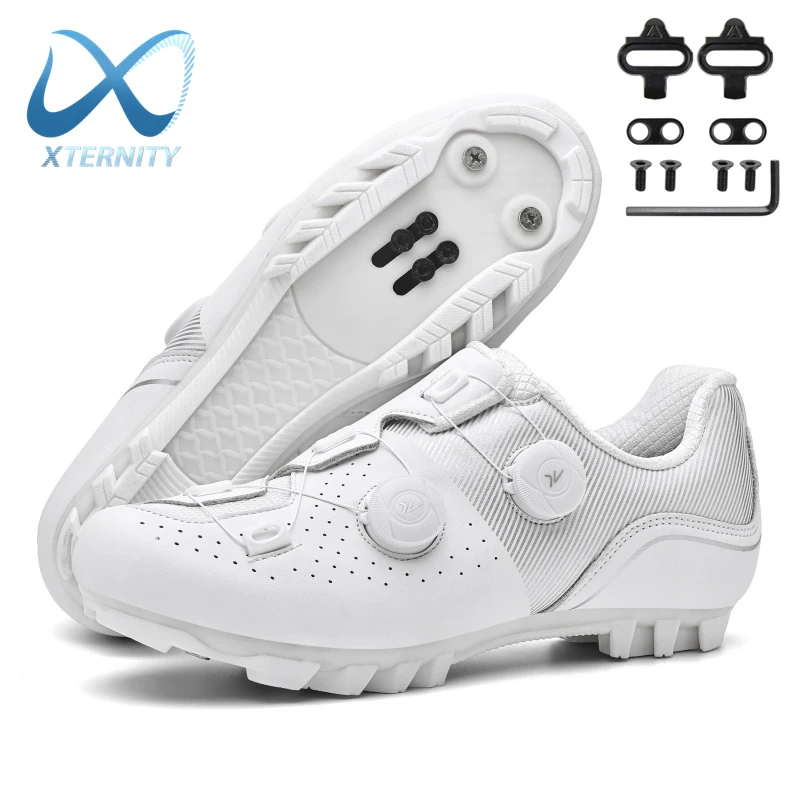 

New Style Professional Cycling Shoes MTB Flat Road Racing Cleat Shoes Self-Locking Mountain Bike SPD Shoes Bicycle Sneakers Men