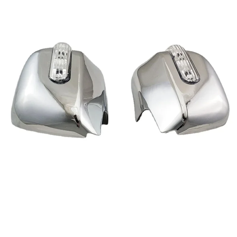 Side Wing Mirror Cover With Led Rearview Rear View Overlay Chrome Car Styling Accessories For Toyota Alphard 2006 2007