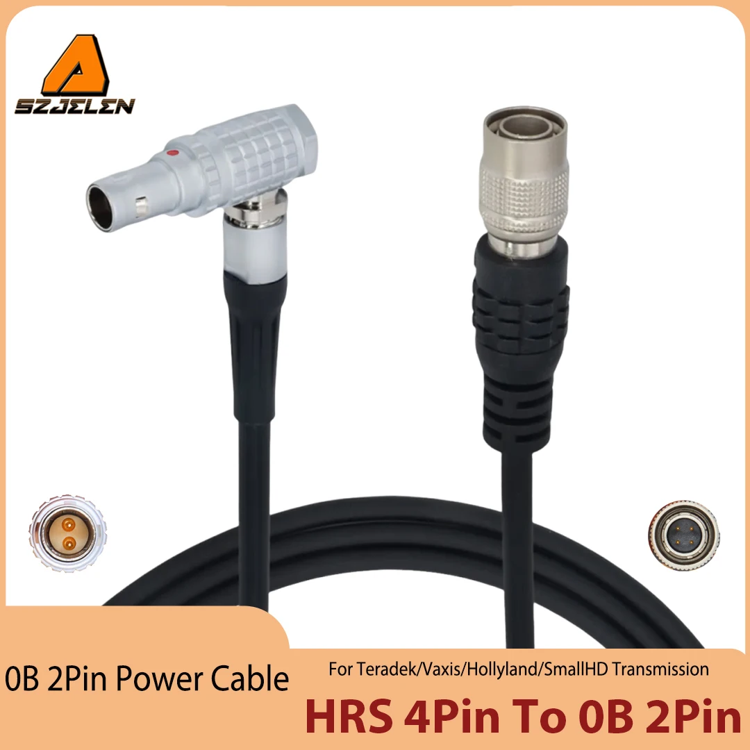 New Arriving Hirose 4Pin to 0B 2Pin Power Cable For Teradek/Vaxis/SmallHD Monitor/Sound Devices 688/644/633 Power Cord