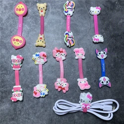 10 sztuk/partia MINISO Hello Kitty My Melody Organizer na kabel i przewód USB ładowarka kabel do iphone Android