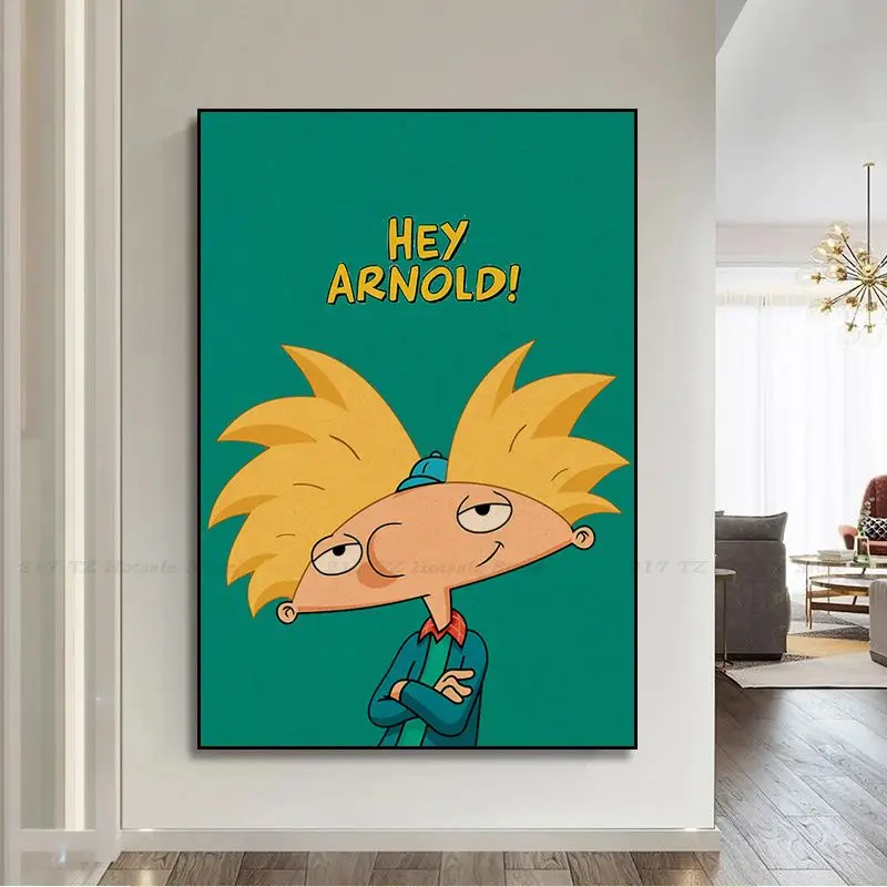 Hey Arnold DIY Poster Decoracion Painting Wall Art Kraft Paper Aesthetic Art Wall Painting