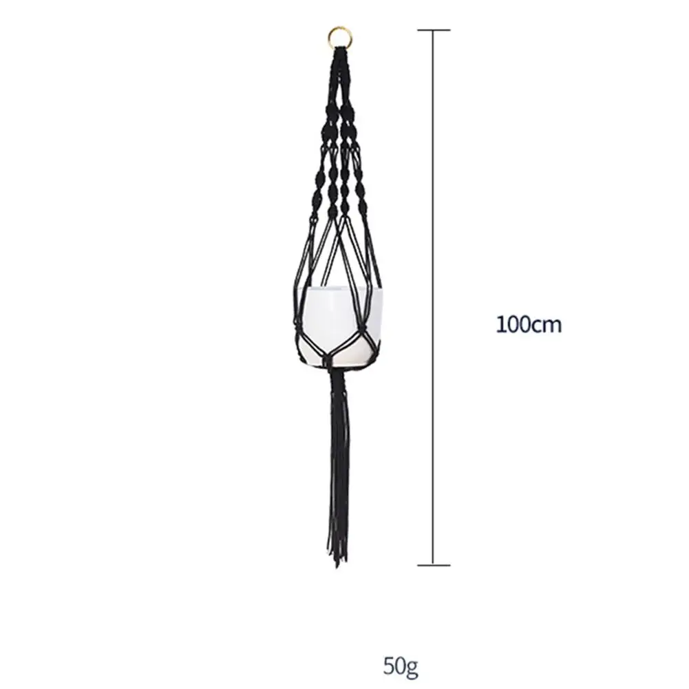 

High Quality Practical Plant Hanger Flower Pot Holder Tool Adapter Fitting Assembly Basket Rope Hanging Net Pocket
