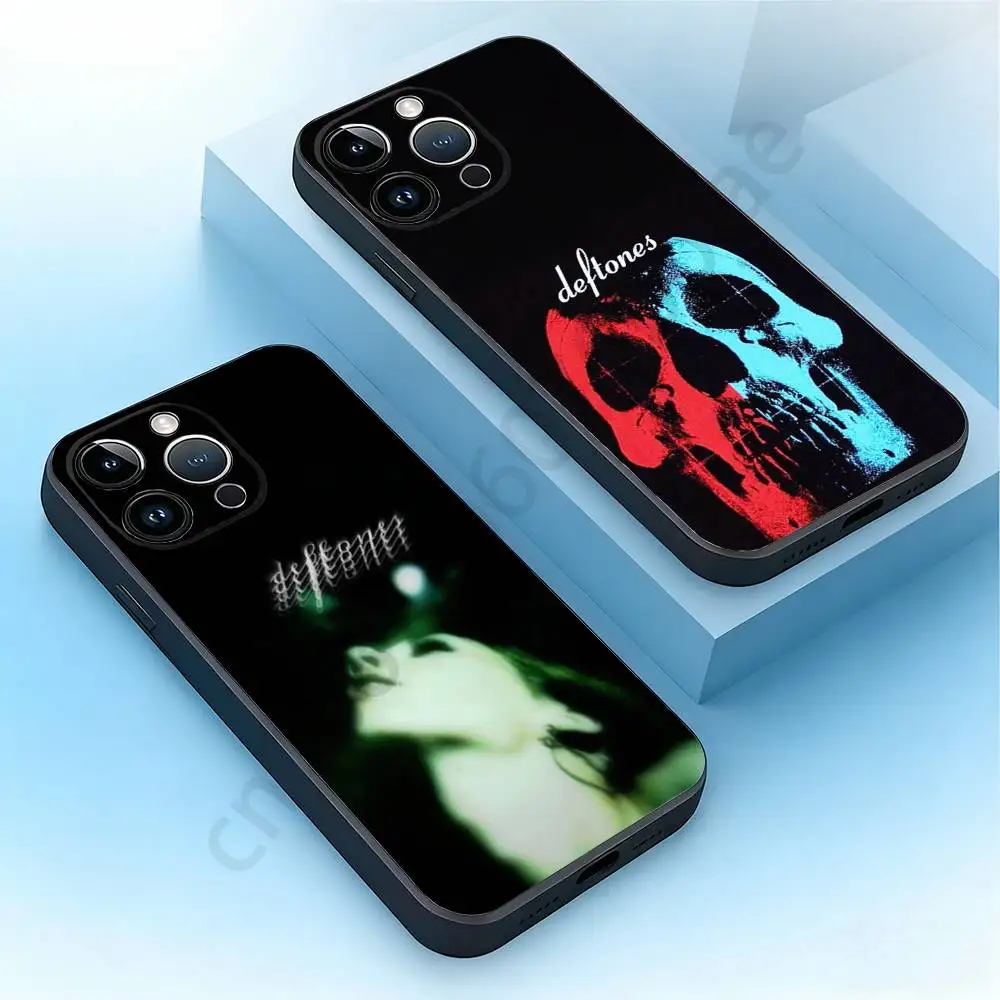 

Band D-Deftones Phone Case For iPhone 17,16,15,14,13,12,11,Plus,Pro Max,Mini,Soft Silicone Black Cover