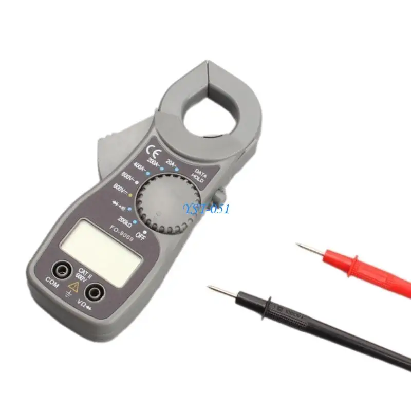 

E15A Handheld Digital Multimeter Tester Amp Clamp Meter Auto Ranges LCD 600V