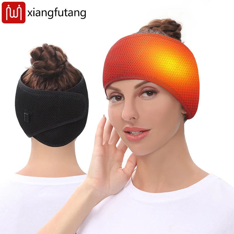 

Heating Head Wrap 3 Temperature Settings Electric Heated Head Belt Hot Compress Therapy Headband for Headache Relief