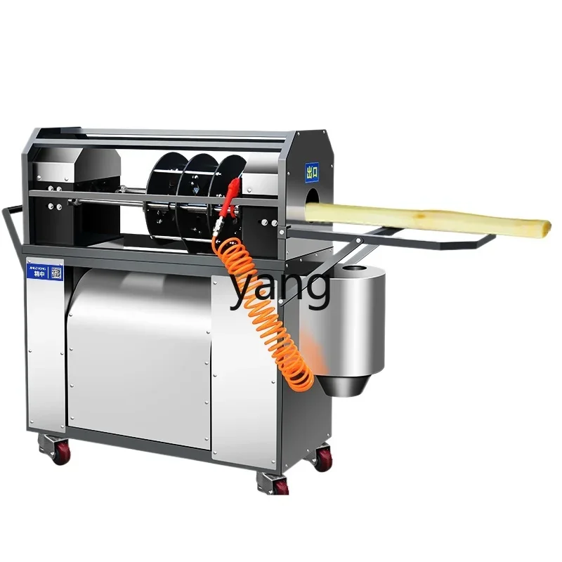 YJQ automatic sugarcane peeling machine commercial electric imitation manual peeling and cutting machine