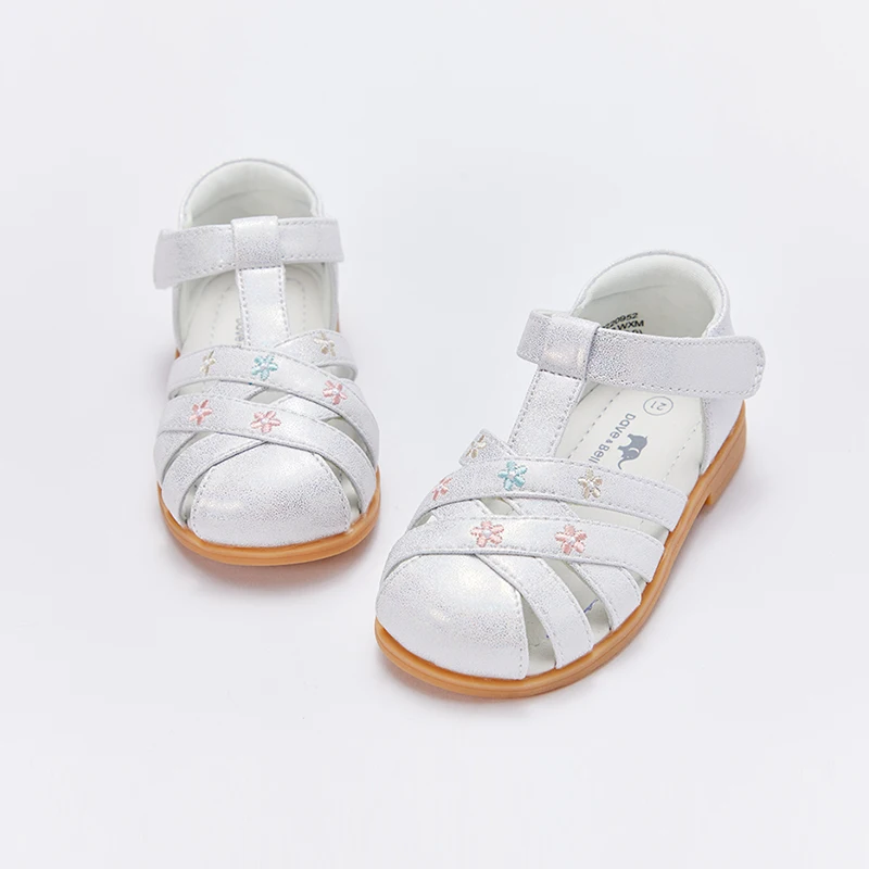 DB2220952 Dave Bella summer fashion baby girls appliques shoes cute children girl brand shoes