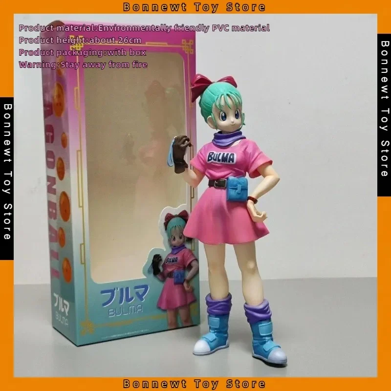 26cm Spot Dragon Ball GK Tenka Budokai Bulma fully painted high quality version hand model boxed ornaments wholesale