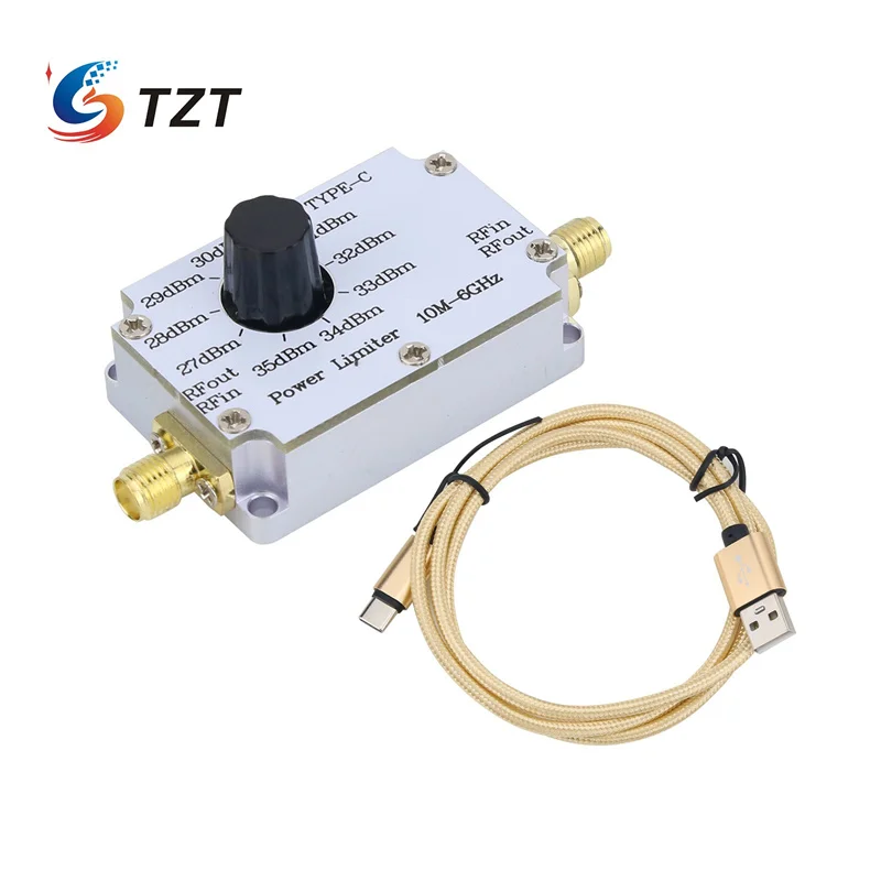 TZT 10MHz - 6GHz 27 - 35DBM Adjustable Bidirectional RF Limiter for Spectrum Analyzer RF Front-end Vector Network Protection