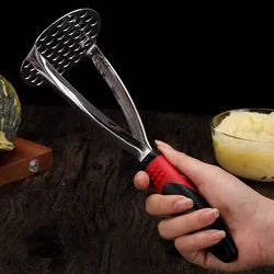 food grade stainless steel non slip handle vegetable potato Masher potato Ricer potato mud press